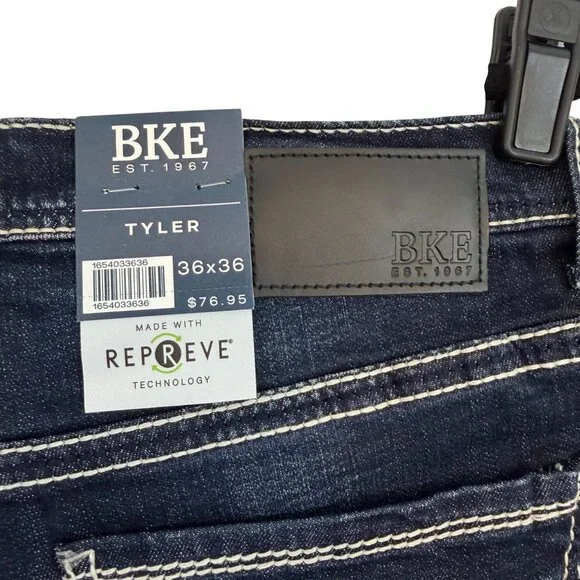 BKE Tyler Jeans - Men's 36x36 - Relaxed Fit Stretch - Bezak Color - NWT - Picture 4 of 14